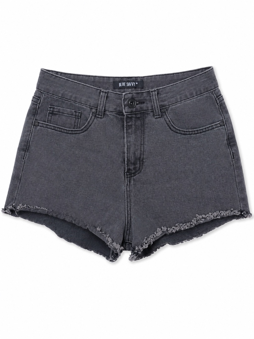 Denim Frayed Shorts